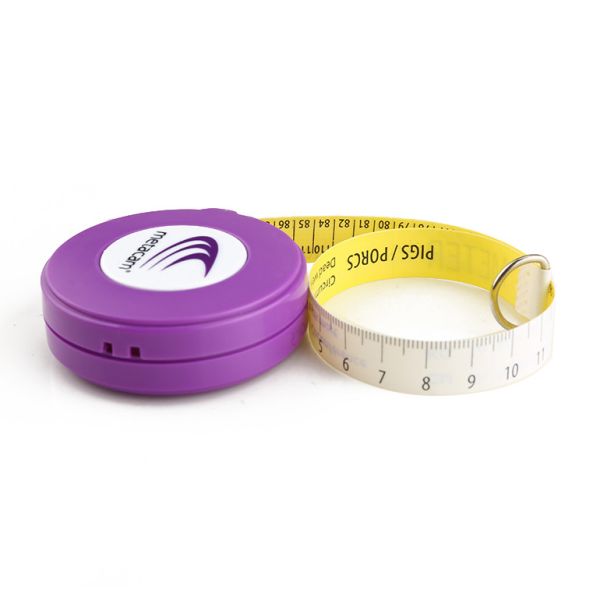 L'élevage de bétail circulaire Le poids de l'animal en bande de mesure L'échelle de poids à double langage pour les cliniques vétérinaires