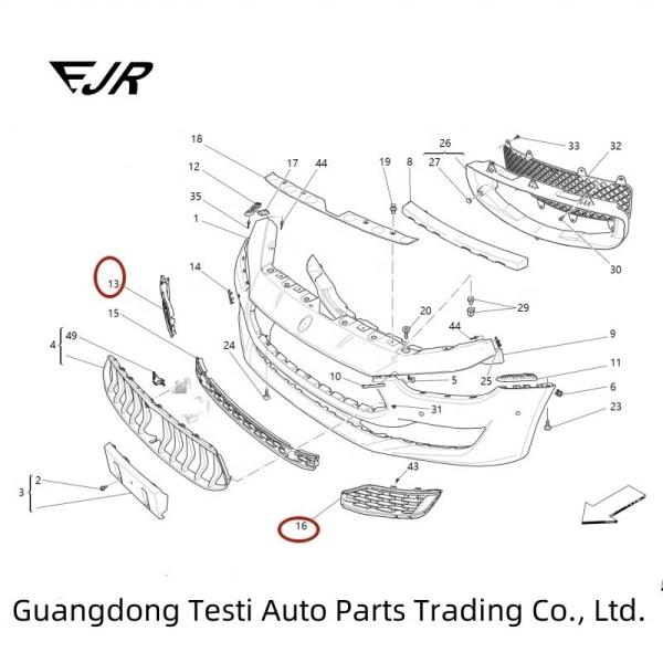 Ghibli M157 ABS Lower Grille Around Cover Trim 670099415 670099416