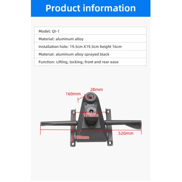 Adjustable Office Chair Gas Lift Mechanism Heavy Duty Aluminum Alloy