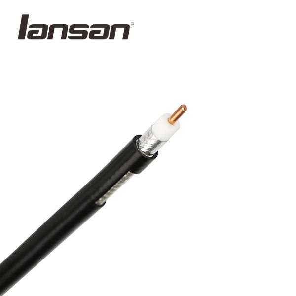 Кабель CCTV куртки PVC RG6 50% заплетая крытый коаксиальный