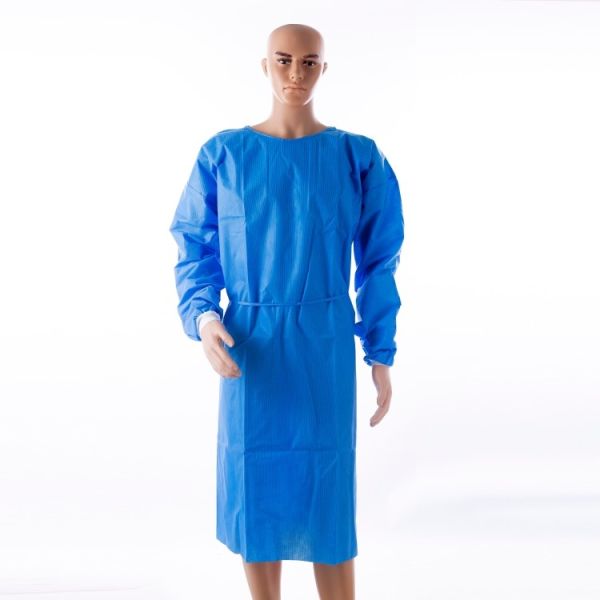 Reinforced Nonwoven Disposable Protective Gown 45gsm Eco Friendly