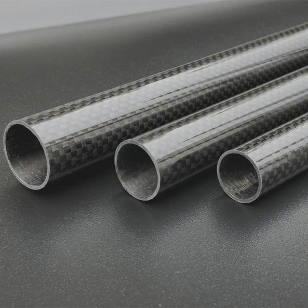 100% 3K tube en fibre de carbone léger, faible masse et résistance structurelle élevée