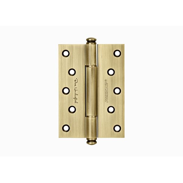 One Piece Brass Bearing Hinges , 4 Inch 5 Inch Solid Wood Door Hinges With Screws