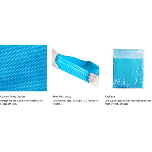 Restaurants Cooking Painting Disposable Protective Apron Biodegradable Disposable Apron OEM Wholesale
