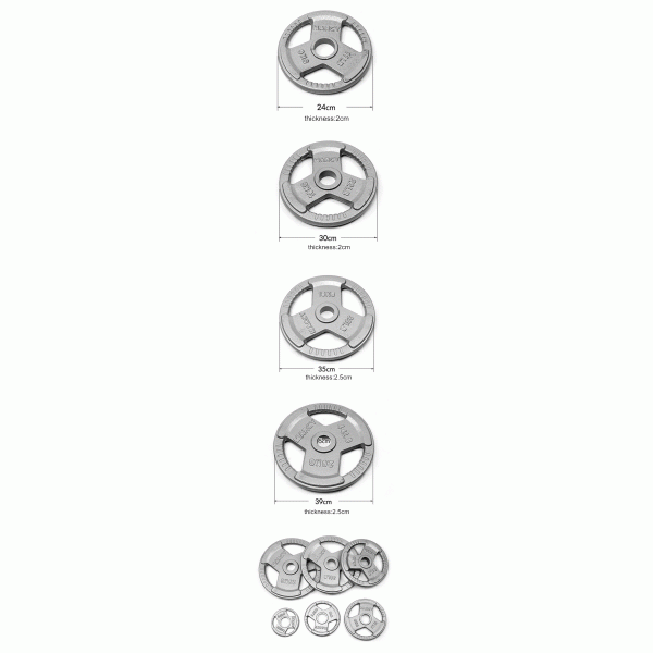 dia50mm three holes handle grey hammerton weight plate for sale