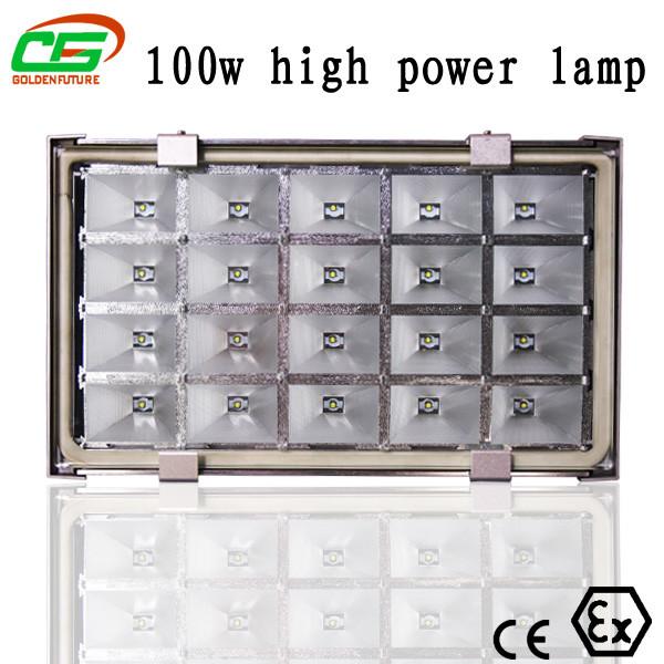 a luz conduzida posto de gasolina do dossel 100w, 10000 Lux conduziu o dispositivo bonde de iluminação industrial