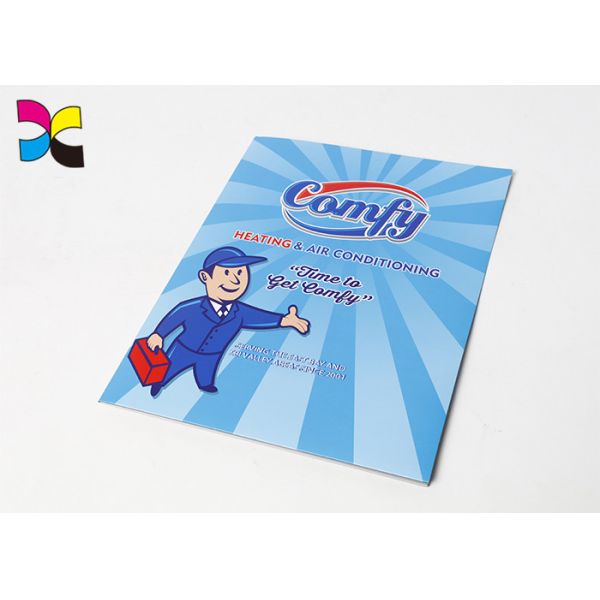 Custom Logo Printed File Folders Document Recycle Art Paper With Pocket Noted