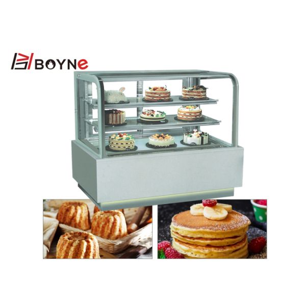 Japanese Style Three Layer Cake Freezer with Marble Base for bakery shop