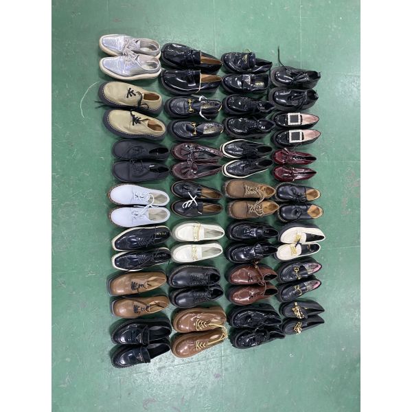 Fashion Women's Used Brand Shoes Leather Shoes Mixed Stock for Business Office