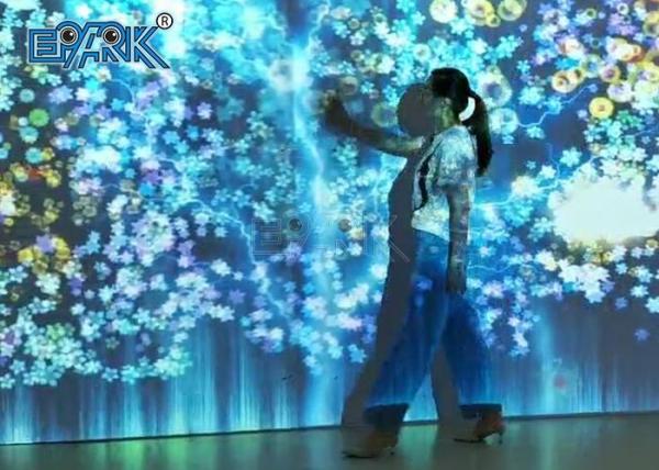 225W Amusement Game Machines Immersive Sea Of Flowers Dual Channel Interactive Projection Room