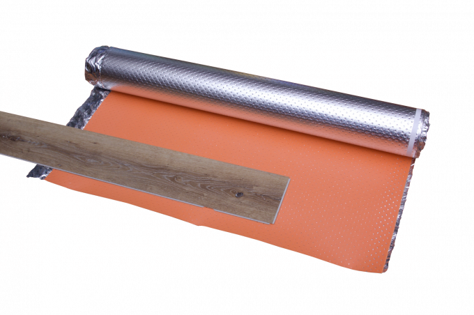 Оранжевый ядровый Underlayment 60kg/M3 пола доказательства, Underlayment пола PE нагретый фильмом
