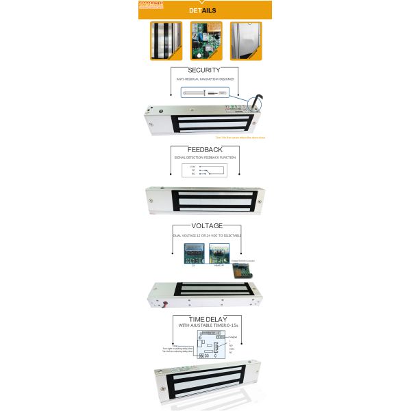 электромагнитные запирающие устройства 300КГ для двери стеклянной двери деревянной и огнеупорной двери