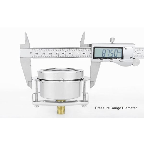 YE60ZTK U Clamp Capsule Manometer Pressure Gauge with High Accuracy Back Connection