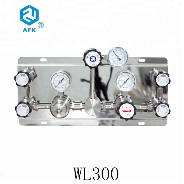 Stainless Steel  Changeover Manifold With FCTFE Seat Cv 0.14 Working Temp -40℃~74℃