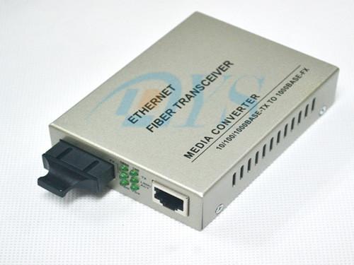10 /100/1000 Base Fiber Optic Media Converter Singlemode Duplex SC