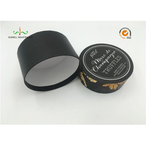 White Cardboard Cylinder Containers For Facial Cream / Cosmetic Tube Packaging