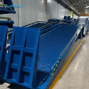 Serrated Decking Portable Forklift Ramp Yard Dock For Container Unloading