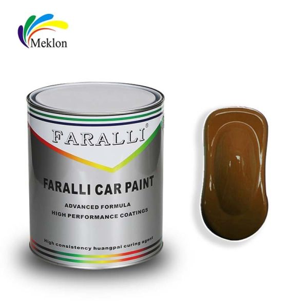 Автопокрытие 1K Прозрачное железо Желтое акриловое Окончание Блестящая автомобильная краска