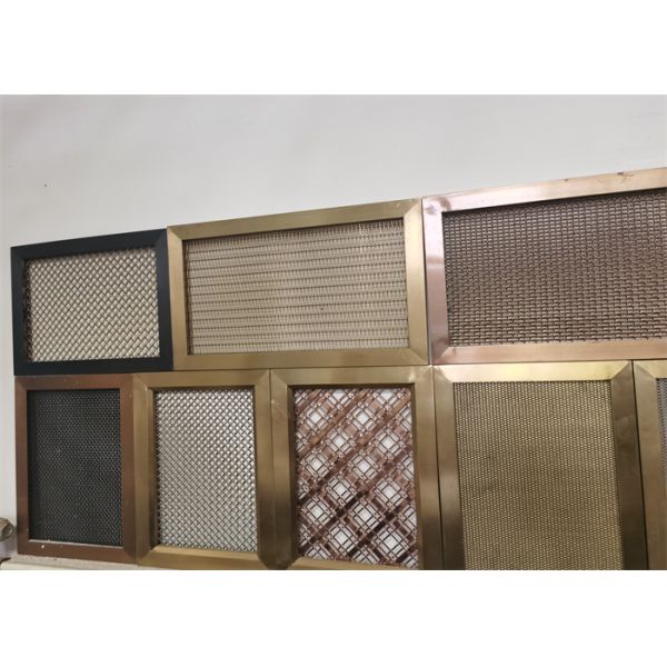 Anti Corrosion Metal Decorative Mesh Stainless Steel Crimped Woven Wire Mesh