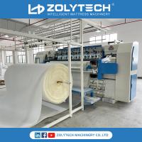 Máquina estofando Quilitng contínuo da tampa da edredão da máquina de China
