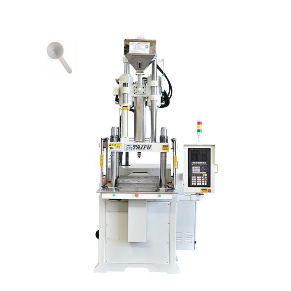 55 Ton Single Slide Vertical Injection Molding Machine For Making Spoon