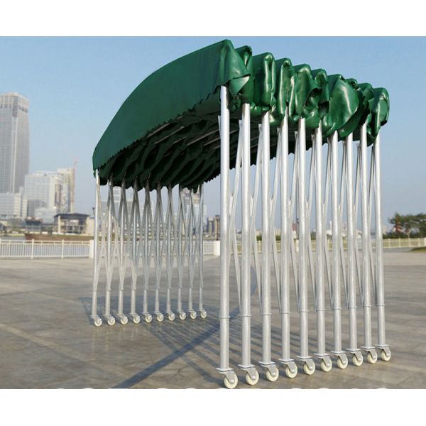 Customized Printing Tarpaulin Outdoor Push-Pull Shed Telescopic Awning Manufacturers
