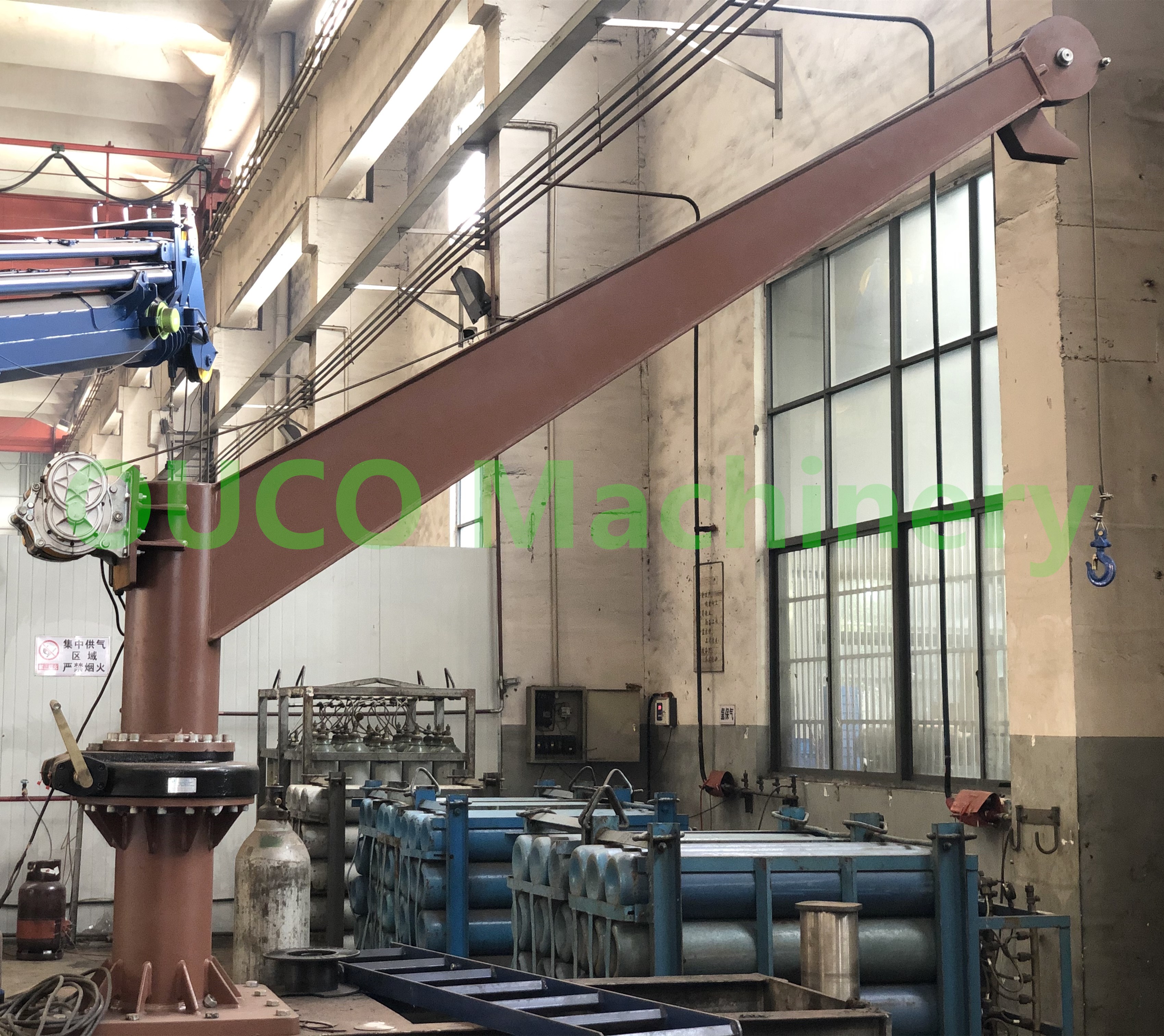1.3t кран заграждения ручной Slewing крана груза 2.7m фиксированный