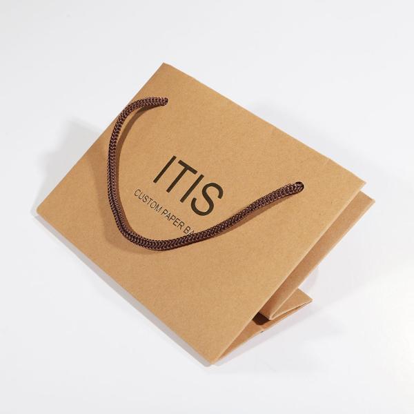 Printing Kraft Paper Recyclable Gift Bags For Bread Coffee Sundries