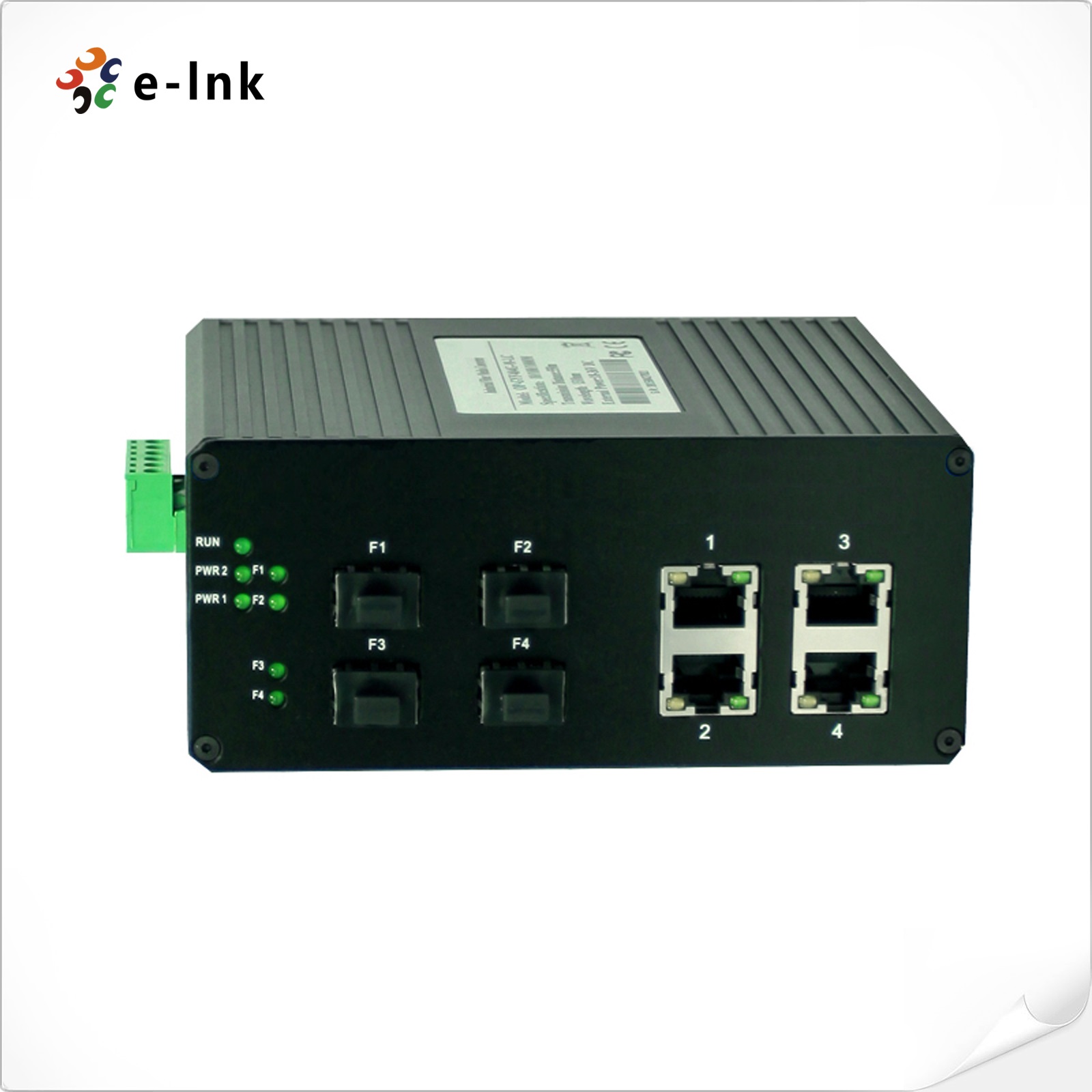 Промышленный самоконфигурируемый коммутатор Ethernet 4 порта 1000BASE SFP + 4-порт 10/100/1000BASE-T