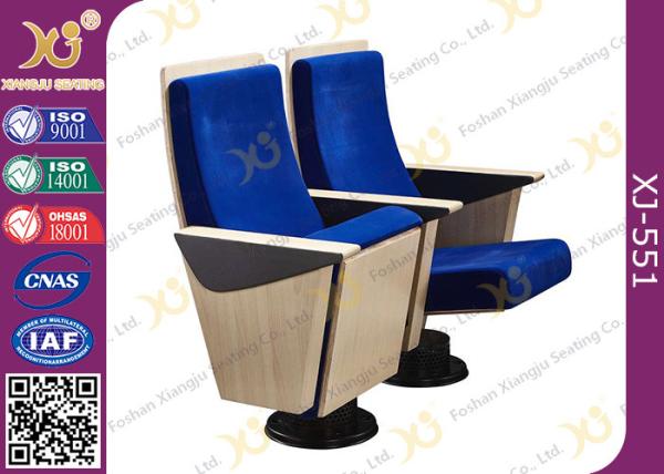 Fixed Plywood Modern Trainning Room Chairs With Single Leg Floor Mounted