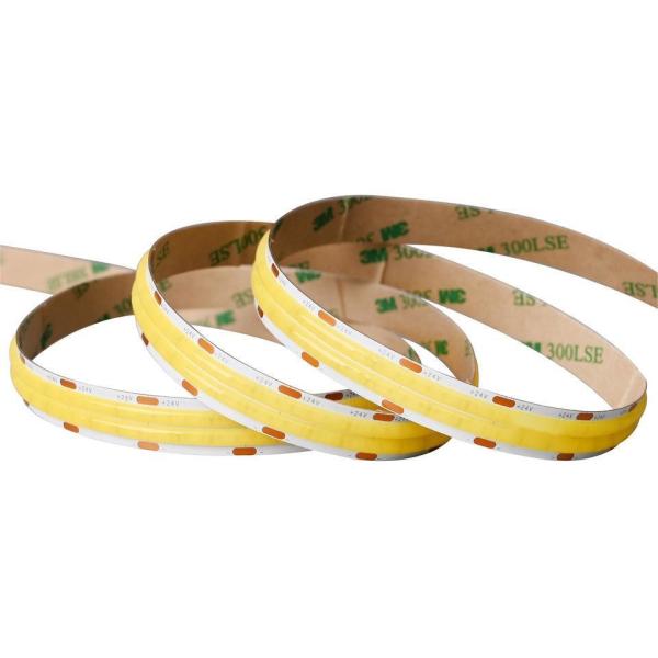10m/roll Double Lines 600leds 12v 24v Ra80 12mm Flexible COB Led Flexible Strip Light