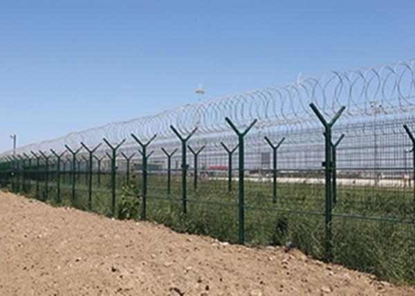6ft X 9ft Y Post Airport Security Fencing Stainless Steel