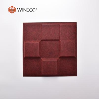 12mm 24mm 3D Polyester Fiber Acoustic Panel , Mold Resistant Polyester Acoustic Board