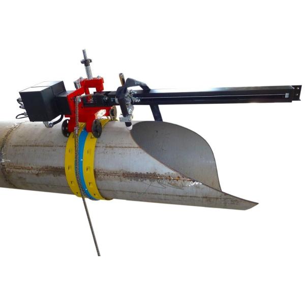 SERVO MOTOR High Frequency CNC Plasma Pipe Cutting Machine/Orbital Pipeline Cutter 507*460*800mm