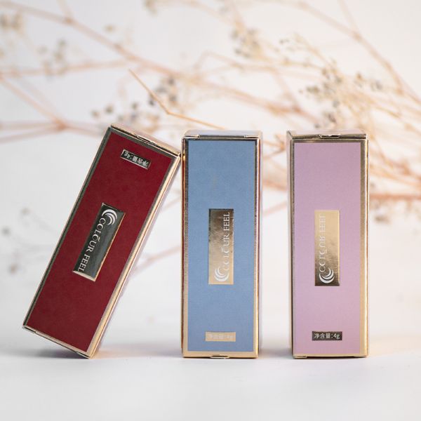 Косметика на заказ Складная упаковочная коробка с губным светом Бумажная коробка Luxury Custom Creative Lipgloss Packaging Box With Private Label