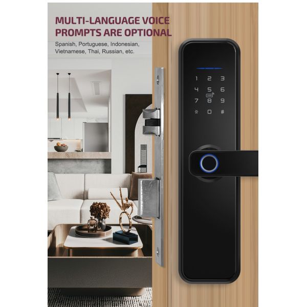 Алюминиевый сплав Антиблокировочный биометрический отпечаток пальца без ключа Туя умный дверной замок электронный цифровой умный дверной замок