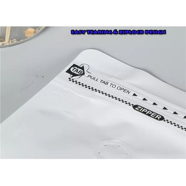 Resealable 250g 500g Coffee Aluminum Foil Pouch 8 Sides Sealing Flat Bottom