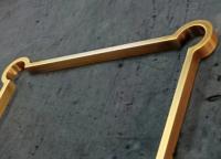 Art Brass Frame , Antique Style Pure Brass Inlay The Woodworking