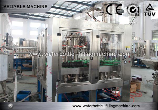 1000 Ml Soft Drink Bottling Equipment 3- In -1 Rinsing Filling Capping Machine