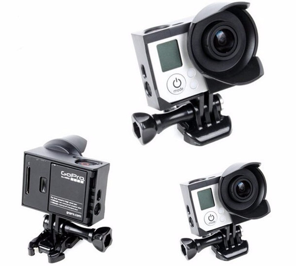 Go Pro Accessories Protective Sunshade Housing Frame For GoPro Hero 4 3+ 3 Camera Photography