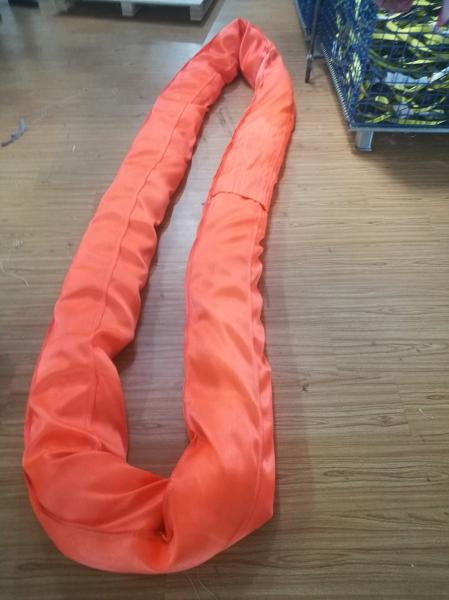 Heavy Duty Round Lifting Slings High Tenacity Wll 100ton Single Tube Sleeve