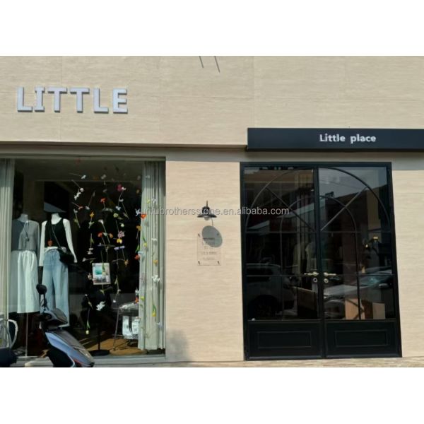 Modern Design Stone Form Natural Stone Beige Travertine for Hotels Decoration Project