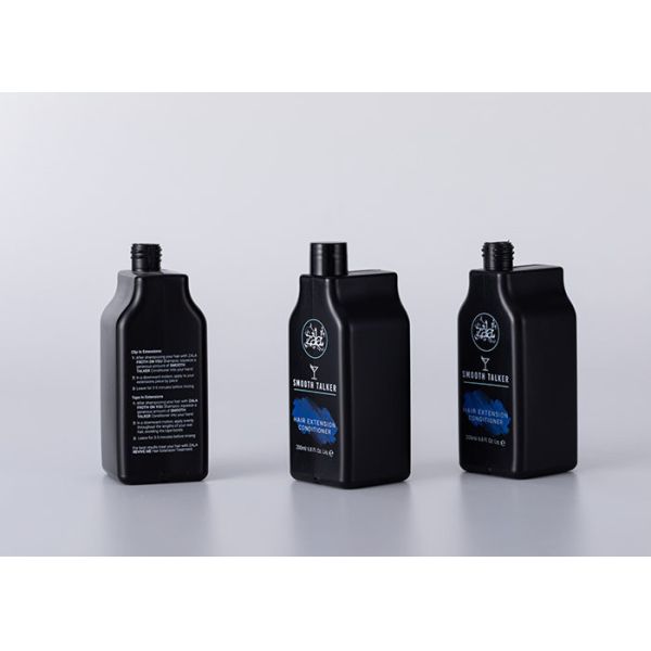 Black 500ml Frosted Plastic Bottle For Cosmetic Packaging