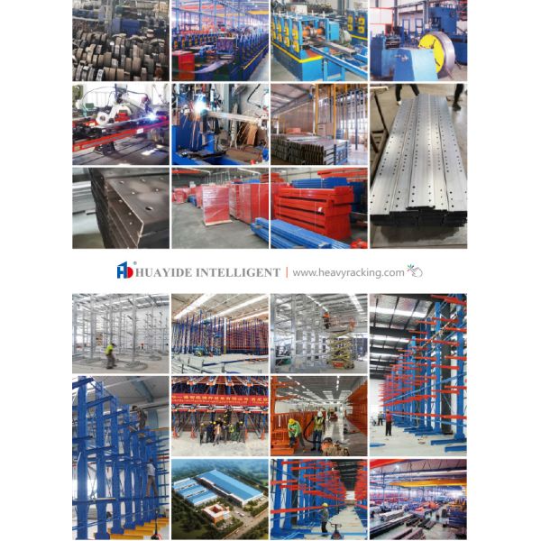Electric Mobile Telescopic Cantilever Racking Automatic Loading and Unloading Systems For Long Products Warehouse Storage Racking
