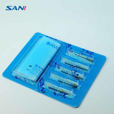 11mm Dental Bur Stainless Steel Diamond Bur Set For High Speed Handpiece