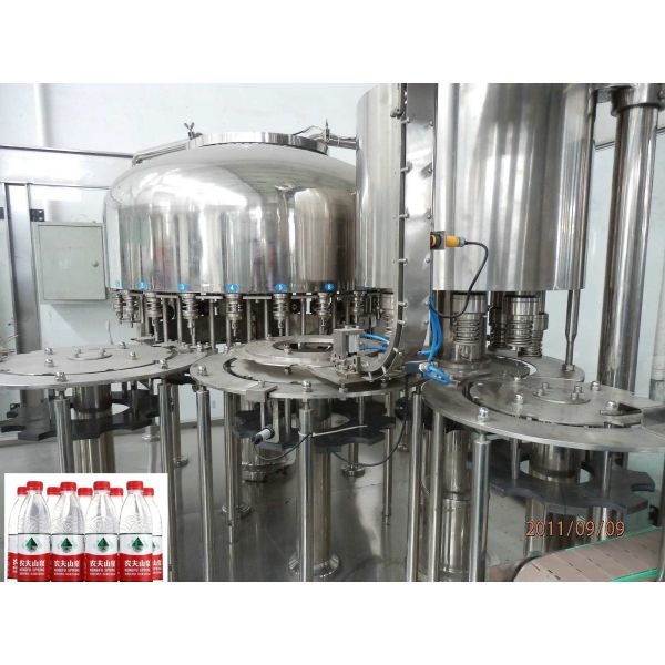 High Precision Mineral Water Bottle Filling Machine with PLC + Touch Screen Control