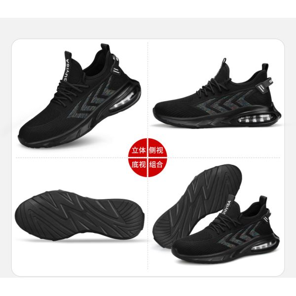 Men's Lightweight Steel Toe Safety Shoes Breathable Puncture & Impact Resistant Odor-Resistant Work Shoes for Summer