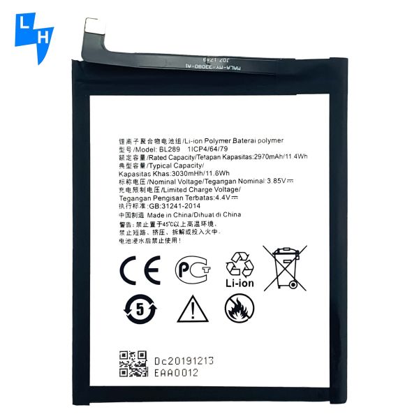 BL589 Piles polymères au lithium-ion de remplacement pour téléphone portable Lenovo K5 Play L38011