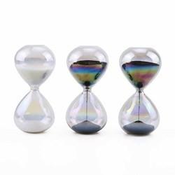 OEM ODM Glass Hourglass Sandtimer 5/10/15 Minutes Contemporary Style