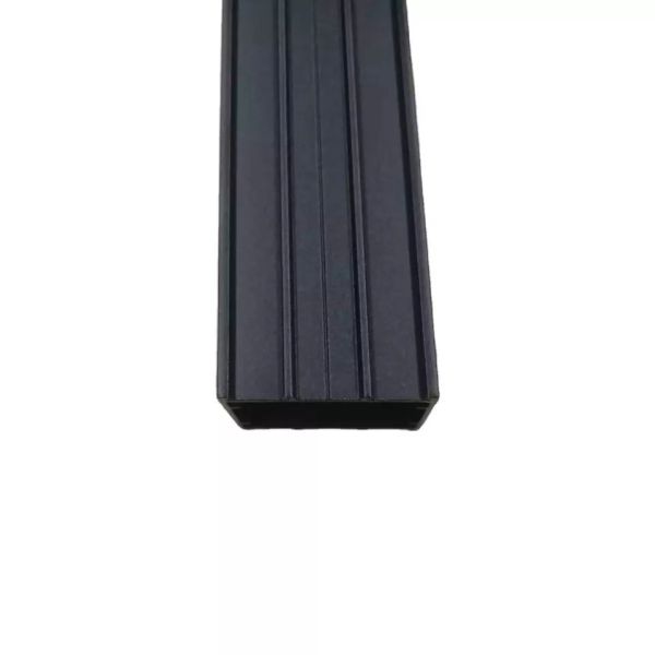Black Aluminum Extruded Channel Structural Curtain Track Building Materials